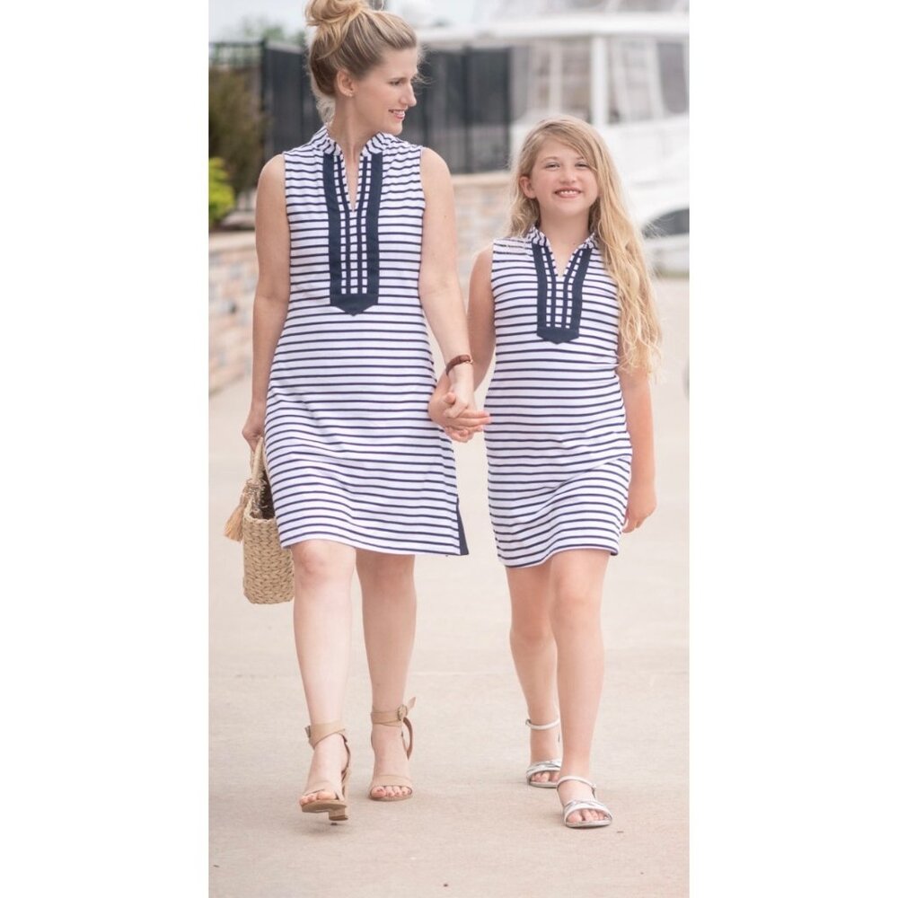 Duffis Lane Girls DUFFIELD LANE MACKINAC DRESS Navy M
